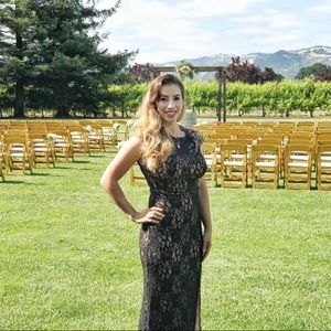 Formal black long dress